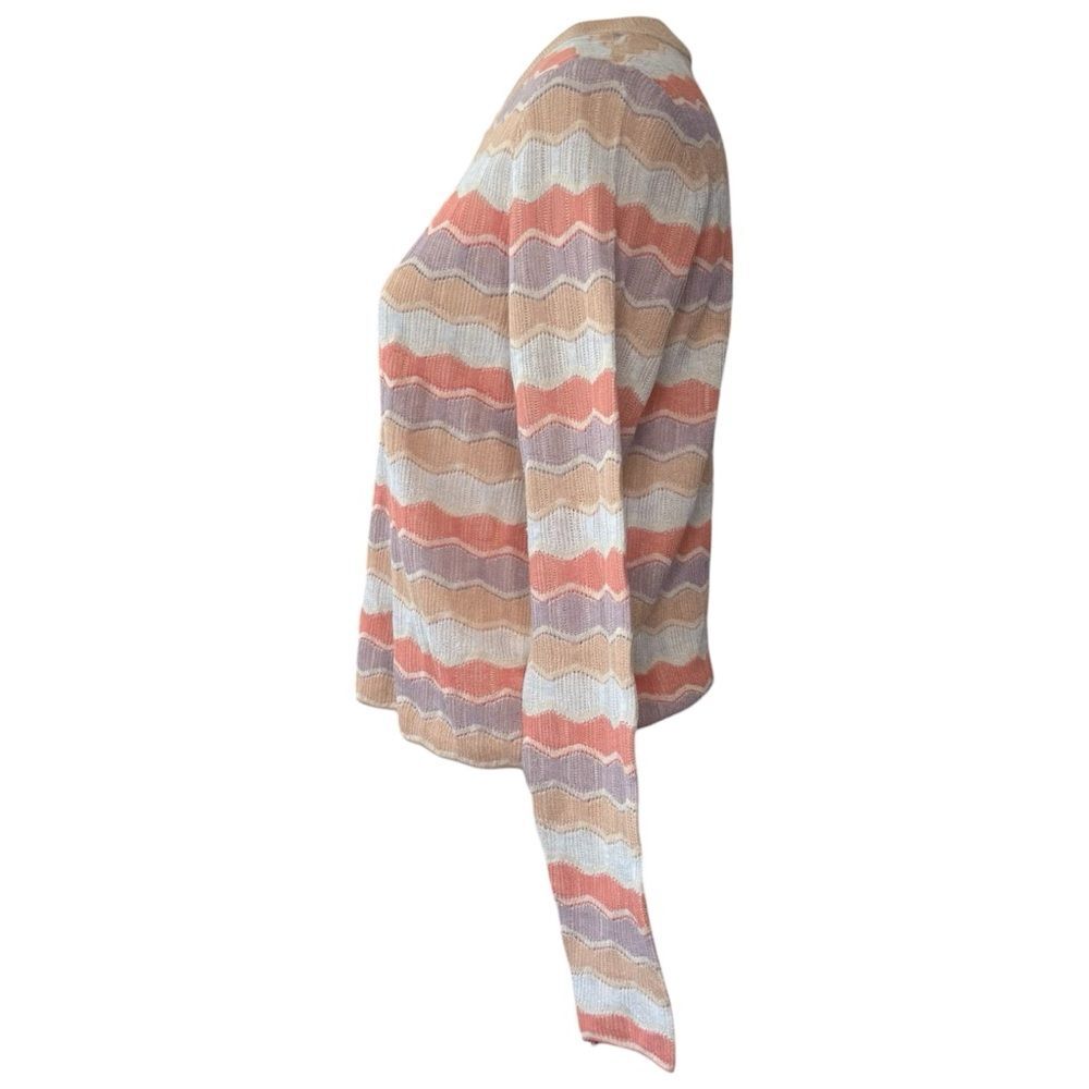 |EUC| VERONICA BEARD Alyssa Retro Striped Crew Knit Sweater - Picture 2 of 6